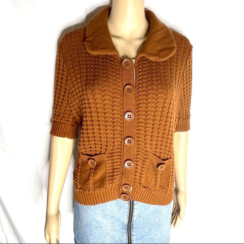 MARC BY MARC JACOBS Brown Marina Knitted Cardigan